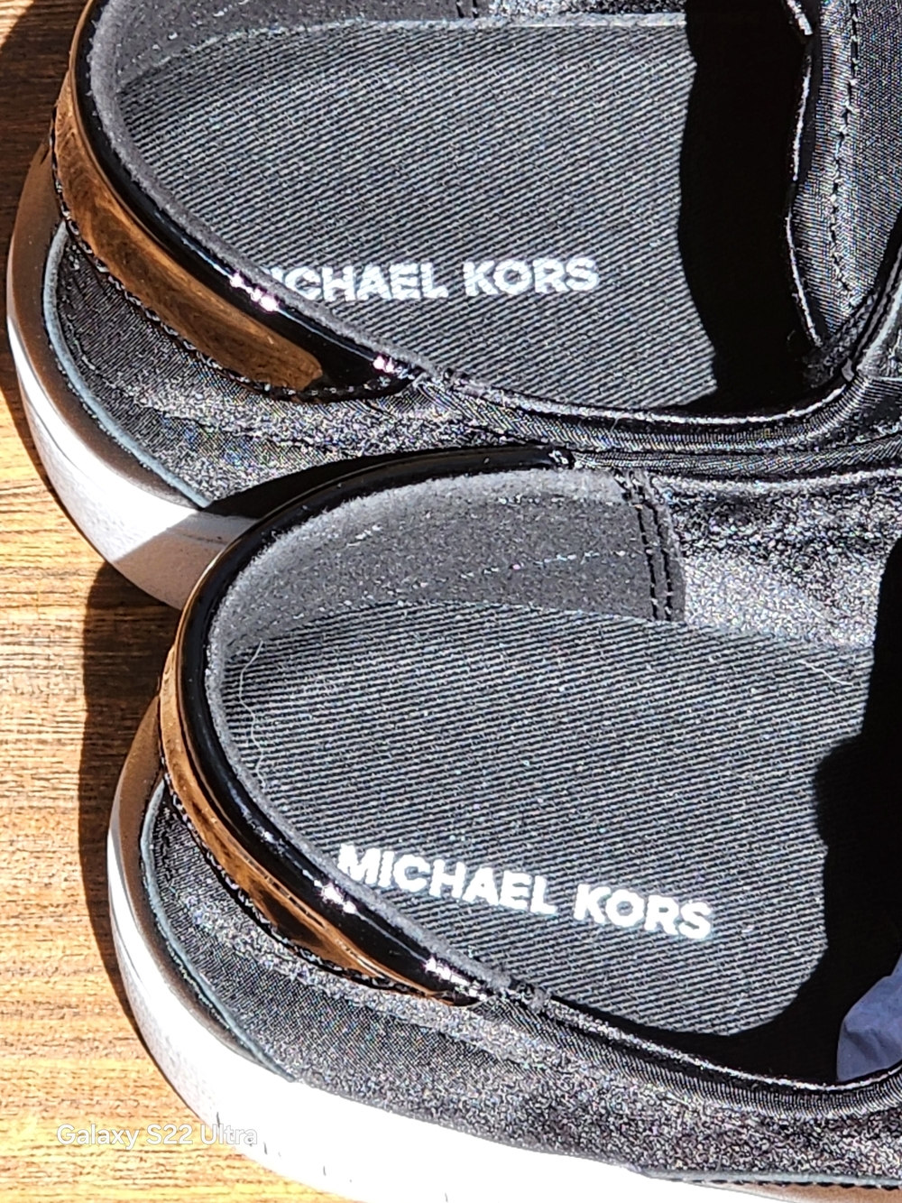 MICHAEL Michael Kors Women's KAYCEE Black Leather Sneakers Size 10 - Picture 7 of 11
